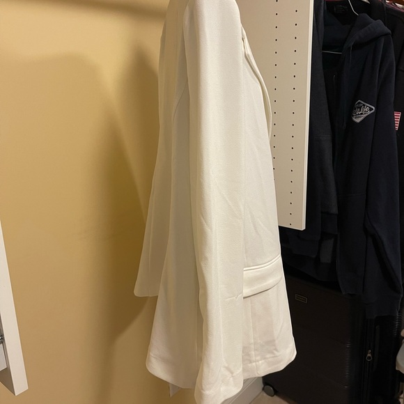 Lulus Career Girl Ivory Double Breasted Blazer White - Size XL - Picture 5 of 8